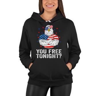 Are You Free Tonight 4Th Of July Independence Day Bald Eagle Women Hoodie - Seseable