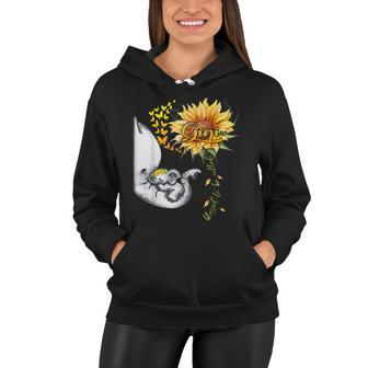 Blessed To Be Called Gigi Sunflower Elephant Mothers Day Women Hoodie - Thegiftio UK
