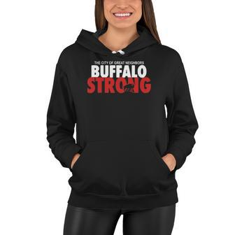 Buffalo Strong Buffalo Strong Pray For Buffalo Women Hoodie | Mazezy