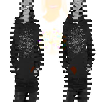 Colorful Insect Animal Butterfly Tree Beautiful Butterfly Women Hoodie - Thegiftio