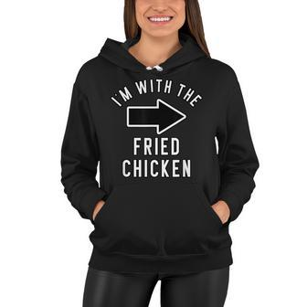 Couples Halloween Costume Im With The Fried Chicken Women Hoodie - Seseable