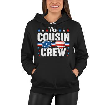 Cousin Crew 4Th Of July Patriotic American Family Matching V8 Women Hoodie - Seseable