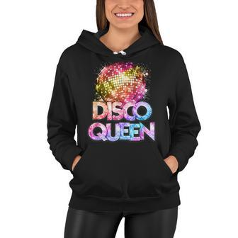 Disco Queen - 70S Disco Themed Vintage Seventies Costume Women Hoodie - Seseable
