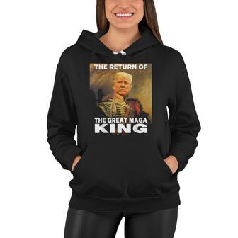 Donald Trump 2024 Ultra Maga The Return Of The Great Maga King Women Hoodie | Mazezy UK