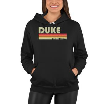 Duke Gift Name Personalized Funny Retro Vintage Birthday Women Hoodie | Mazezy