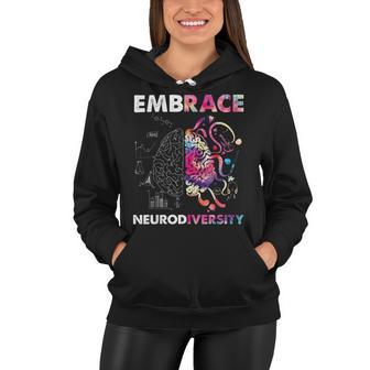 Embrace Neurodiversity Funny V4 Women Hoodie | Favorety