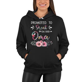 Floral Promoted To Great Oma 2022 Mothers Day Gifts Women Hoodie | Mazezy
