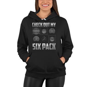 Flying Airplane Gift Check Out My Six Pack Funny Pilot Women Hoodie | Mazezy CA