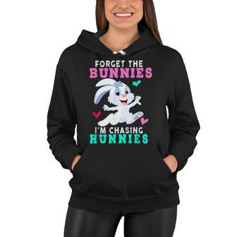 Forget The Bunnies Im Chasing Hunnies Funny Women Hoodie | Favorety CA