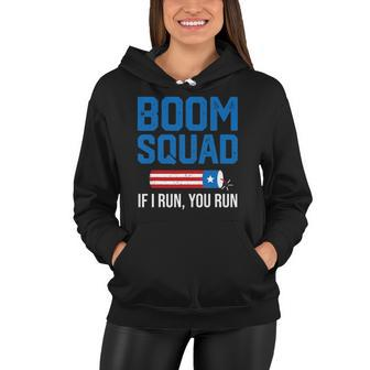 Fourth Of July 4Th July Fireworks Boom Patriotic American Women Hoodie | Mazezy