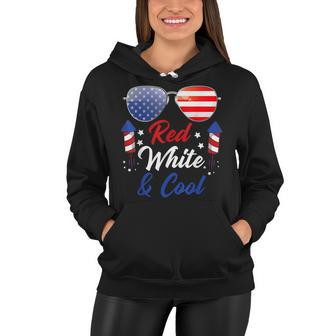 Fourth Of July 4Th July Kids Red White And Blue Patriotic Women Hoodie - Seseable