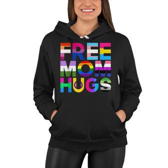 Free Mom Hugs Rainbow Lgbtq Lgbt Pride Month Women Hoodie | Mazezy UK
