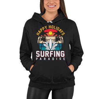 Funny Enjoy The Summer Holiday Summer Surfing Paradise Women Hoodie | Favorety