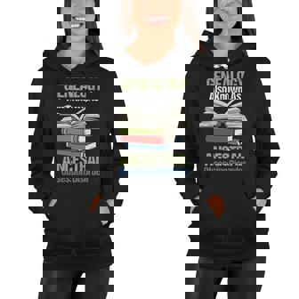 Funny Genealogy Ancestry Gift For Genealogist Students Women Hoodie | Mazezy