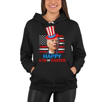 Funny Joe Biden Happy 4Th Of Easter Confused 4Th Of July Women Hoodie - Seseable
