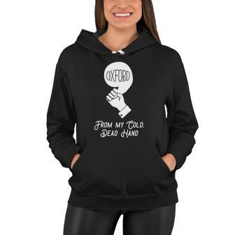 Funny Oxford Comma Graphic From My Cold Dead Hand Women Hoodie | Mazezy
