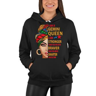Gemini Queen I Am Stronger Birthday Gift For Gemini Zodiac Women Hoodie - Seseable