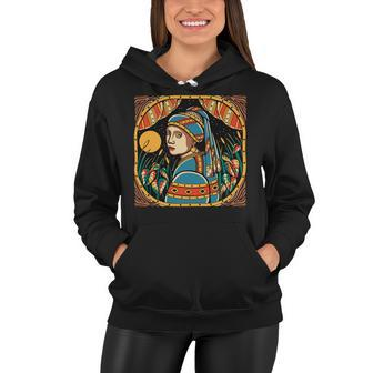 Girl With A Pearl Ear Ring Vintage Women Hoodie - Monsterry DE
