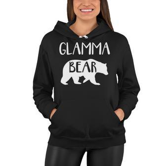 Glamma Grandma Gift Glamma Bear Women Hoodie - Seseable