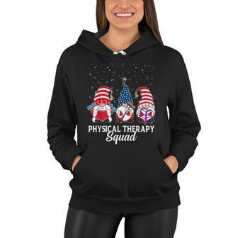 Gnomes Physical Therapy Squad 4Th Of July Independence Day Women Hoodie - Seseable