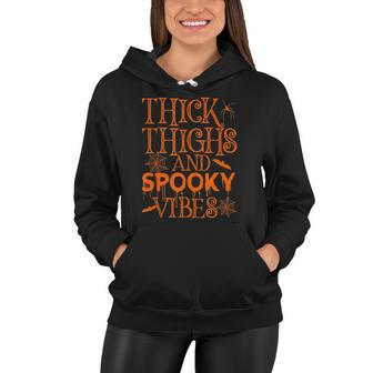 Halloween Thick Thighs And Spooky Vibes V3 Women Hoodie - Thegiftio UK