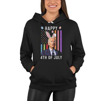 Happy 4Th Of July Confused Funny Joe Biden Happy Easter Day Women Hoodie | Mazezy UK