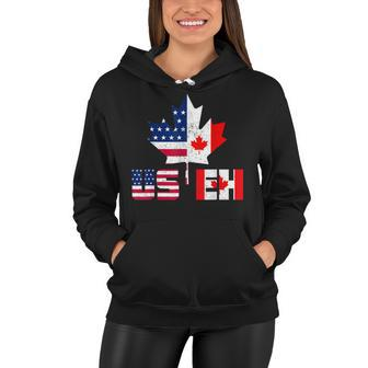 Happy Canada Day Usa Pride Us Flag Day Useh Canadian Women Hoodie - Seseable