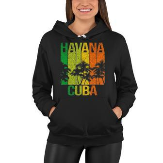 Havana Cuba Cuban Beach Caribbean Summer Holidays Women Hoodie | Mazezy