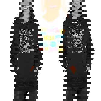 Hello Word In Different Languages Travel And Teacher Lover Women Hoodie | Mazezy