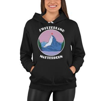 Hiking Matterhorn Switzerland Vacation Gift Women Hoodie | Mazezy