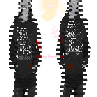 I Am An Aunt & A Nurse Nothing Scares Me Uncle Niece Nephew Women Hoodie - Thegiftio