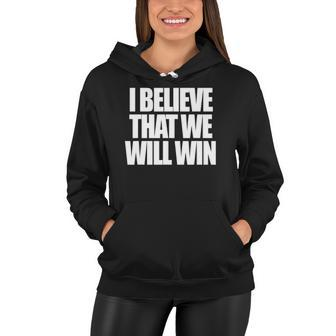 I Believe That We Will Wingirls Womens Soccer Women Hoodie | Mazezy