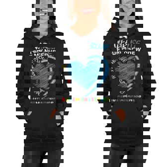 I Wear Blue For My Nephew Autism Awareness Puzzle Uncle Aunt Women Hoodie - Thegiftio