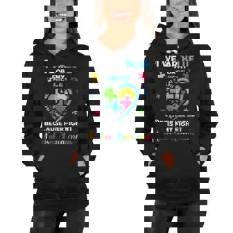 I Wear Blue For My Niece Uncle Aunt Autism Awareness Women Hoodie - Thegiftio