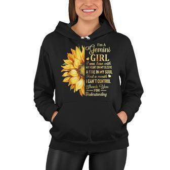 Im A Gemini Girl Sunflower Birthday Women Hoodie - Seseable