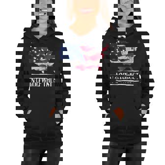 In God We Trust Patriotic Christian 4Th Of July Usa Flag Women Hoodie - Seseable