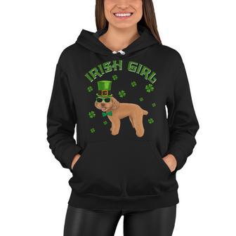 Irish Girl Leprechaun Poodle Dog St Patricks Day Kids Women Hoodie | Favorety CA