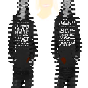 Its Weird Being The Same Age As Old People Funny Sarcastic Women Hoodie - Seseable
