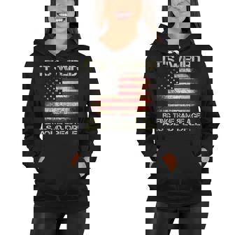 Its Weird Being The Same Age As Old People Funny Vintage Women Hoodie | Seseable CA