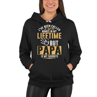 Ive Been Called A Lot But Papa Is My Favorite Fathers Day Women Hoodie - Seseable