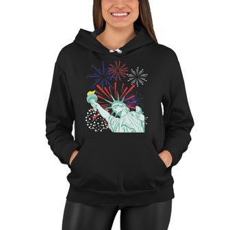 July 4Th S Fireworks Statue Of Liberty Women Hoodie | Mazezy