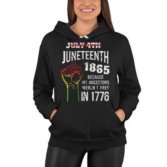 Juneteenth 1865 American African Freedom Melanin Black Women Hoodie - Thegiftio UK