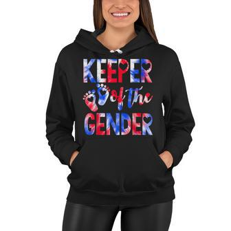 Keeper Of The Gender 4Th Of July Baby Gender Reveal Women Hoodie - Seseable