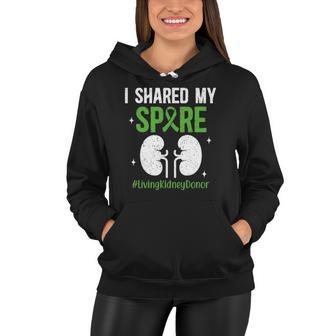 Kidney Donor Shared Organ Donation Awareness Transplant Women Hoodie | Mazezy