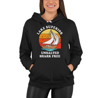 Lake Superior Unsalted Shark Free Women Hoodie