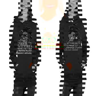 Locd Hair Girl 4Th July Remembering My Ancestors Juneteenth Women Hoodie | Mazezy