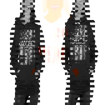 Man Of God Husband Dad Grandpa American Flag Christian Cross Women Hoodie - Thegiftio UK
