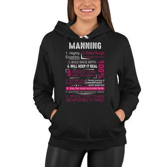 Manning Name Gift Manning Women Hoodie - Seseable