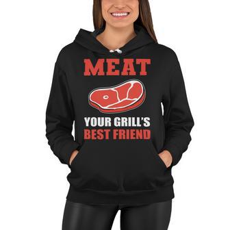 Meat Your Grill’S Best Friend Butcher Chef Cook Bbq Women Hoodie | Favorety CA