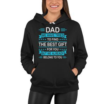 Mens Funny Fathers Day Gift For Daddy Papa From Daughter Son Wife Women Hoodie | Mazezy